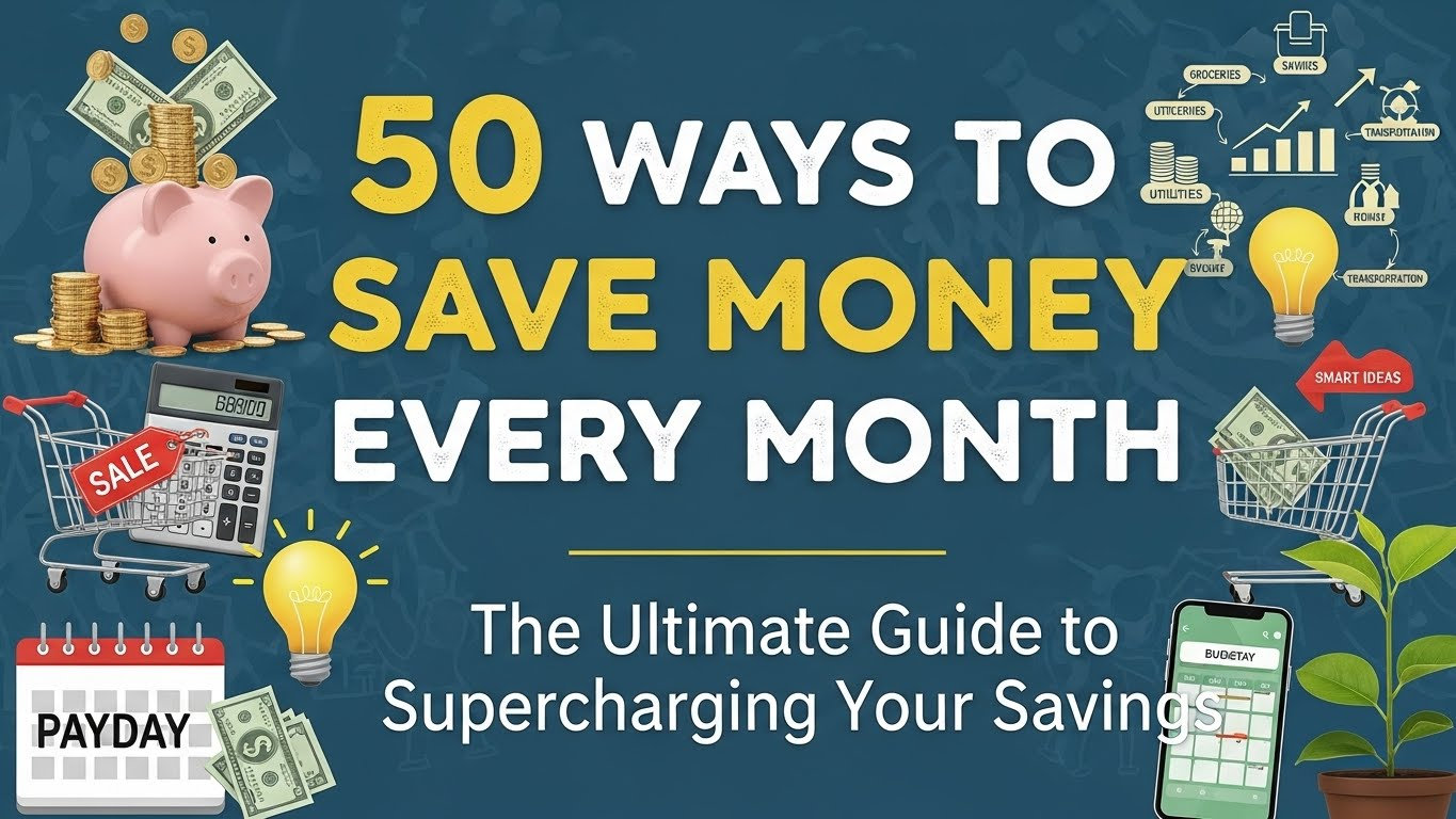 💰 50 Ways to Save Money Every Month: The Ultimate Guide to Supercharging Your Savings